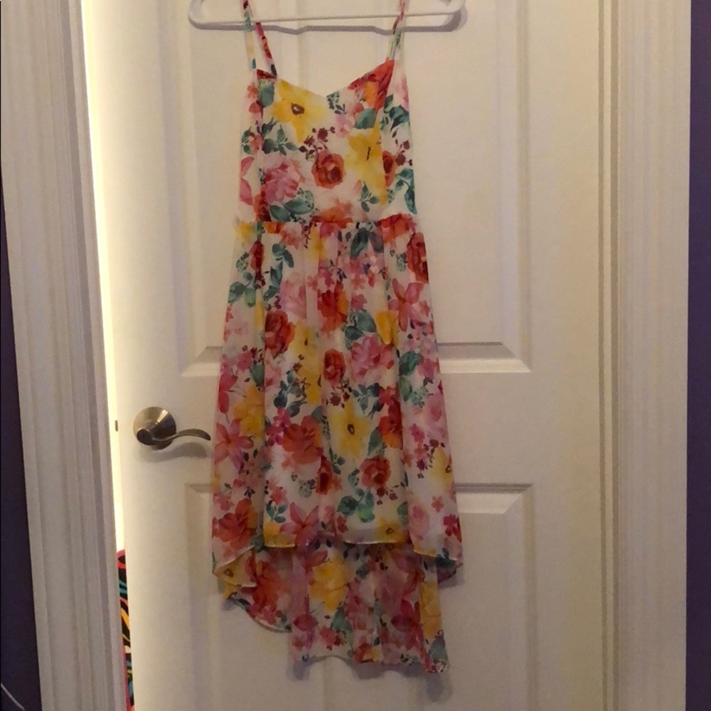 High low floral dress